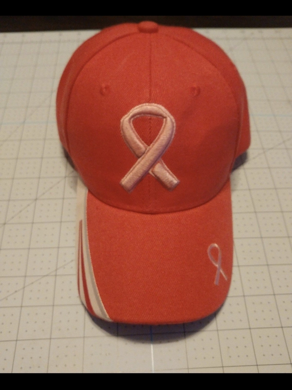 Pink Breast Cancer Ribbon Baseball Cap - Pink